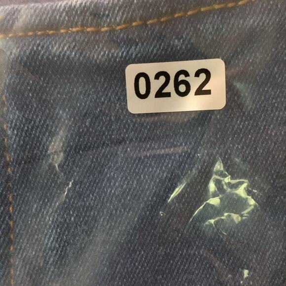 Vintage Womens Jean Skirt Sz 12 Blue Western Cottage Y2K Pleated‎ Patch Pockets - Picture 6 of 6